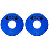 Micro Gainz Standard 1-Inch Center Hole Fractional 2 Pcs Color Weight Plates, Choose (.25LB-1LB) Designed for Standard 1-Inch Dumbbell & Barbell for Strength Training, Made in USA
