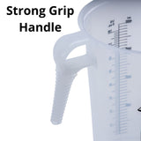 One Gallon 128oz Measure Pitcher - Convenient Conversion Chart - Strong Food Grade - Great for Lawn, Chemicals Pool, Ag, Lye, Home Hobbies, Motor Oil, Fluids - Turnah Precision Products, Made in USA