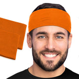Men's Cotton Headbands Sweatbands 3" Wide Sports Fitness Yoga Fashion Made in USA