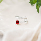 Recycled Antique Bottles and Glassware Sterling Silver At The Cross Adjustable Ring (Aqua Vintage Mason Jar)