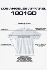 1801 - 6.5oz T-Shirt, Made In USA, Garment-Dyed, Shrink-Free, Relaxed Fit