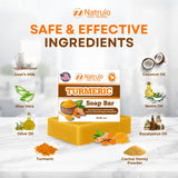 Turmeric Soap Bar for Face & Body – Natural Turmeric Skin Brightening Soap for Dark Spots, Intimate Areas, Underarms – Turmeric Face Wash Reduces Acne, Scars & Cleanses Skin – Made in USA