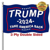TRUMP 2024 Flag 3x5 outdoor made in usa Double Sided 3ply Make America Great Again Heavy Duty PresidentTrump Flags 2024 for Indoor Outdoor Decorations