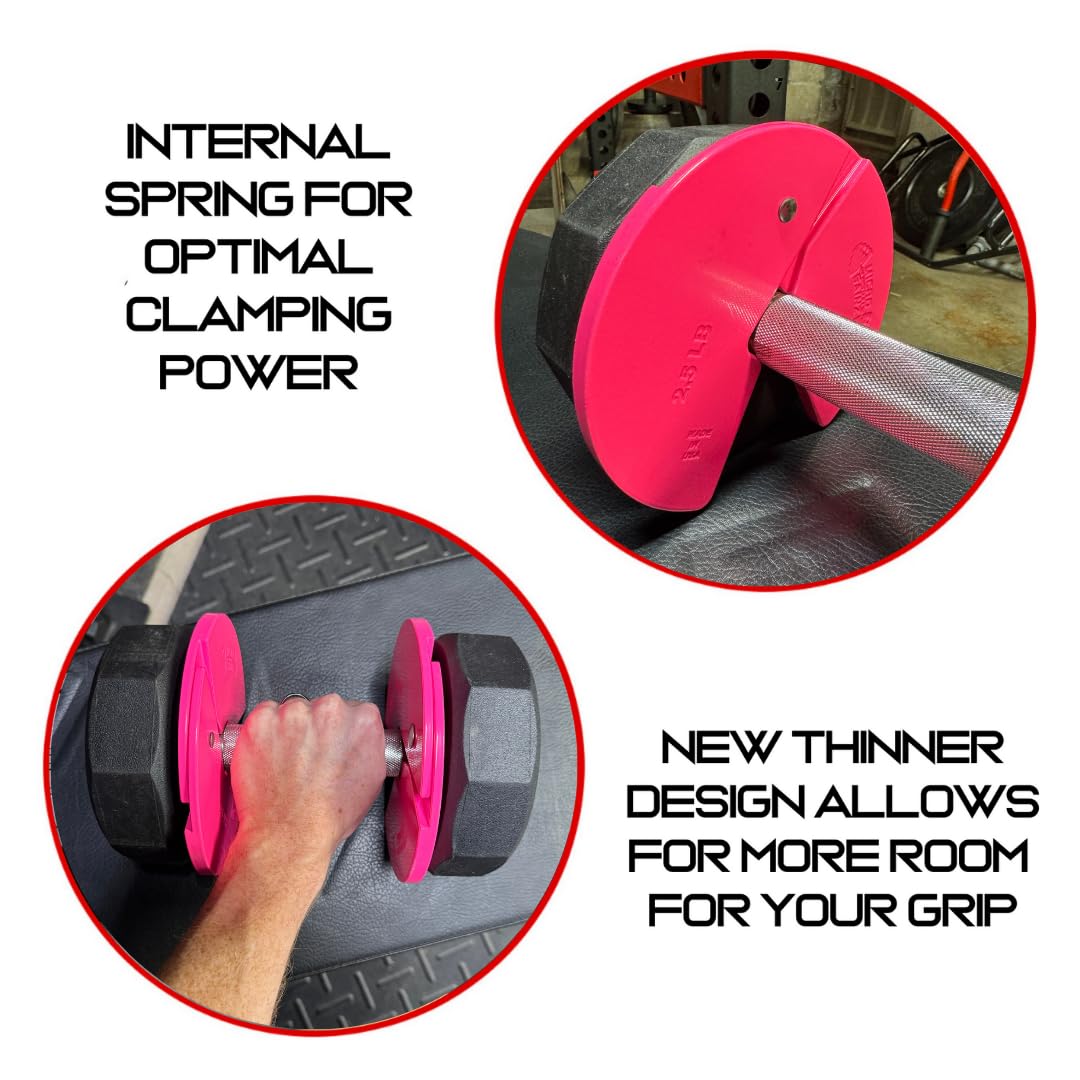 Micro Gainz Dumbbell Fractional 2.5 lb Weight Plate, Ideal for Micro Loading, (Choose Color) 4 Piece Fractional Weight Plates, Designed for Dumbbell Training, Made In USA
