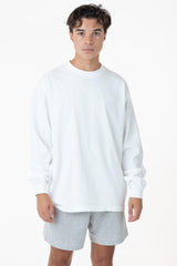 6.5oz Long Sleeve Garment Dye Crew Neck T-Shirt