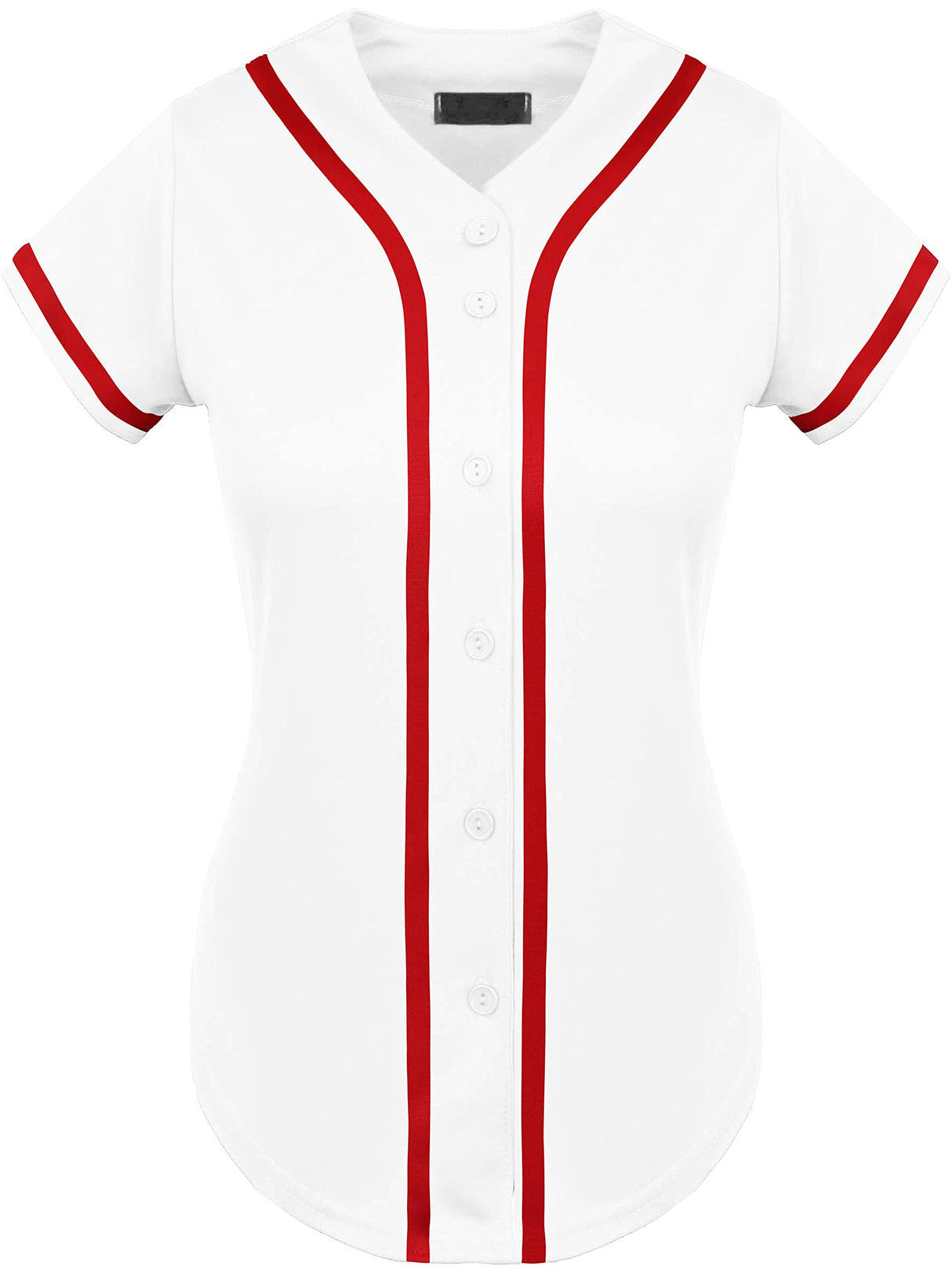 Hat and Beyond Womens Baseball Jersey Button Down Tee Short Sleeve Softball Active Shirts Made in USA