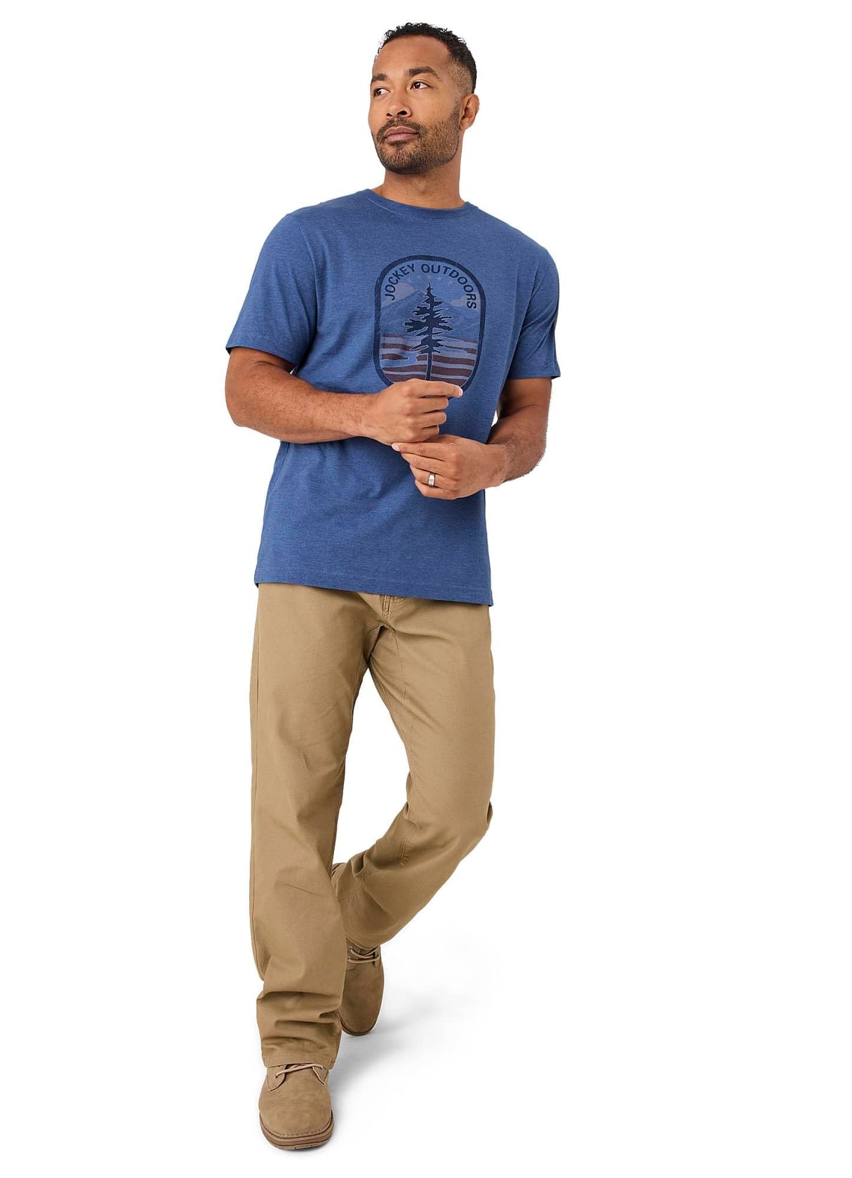 Jockey Men's Casualwear Outdoors Heritage Graphic Short Sleeve T-Shirt