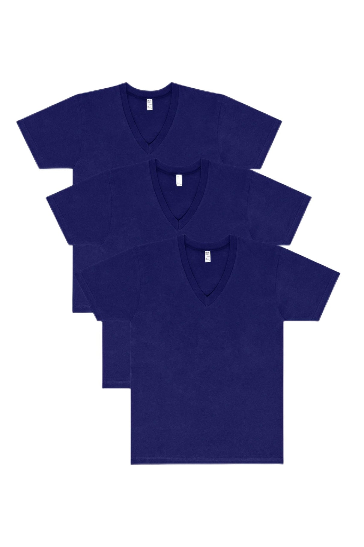 Los Angeles Apparel 3 Pack Fine Jersey V-Neck Black T-Shirt