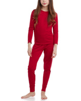 Sweet Hearts Thermal Underwear Set – 2 Piece Fleece Lined Top and Long Johns - Performance Base Layer Set: Made in USA