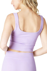 NIKIBIKI Women Seamless Chevron Ribbed Crop Top, Made in U.S.A, One Size