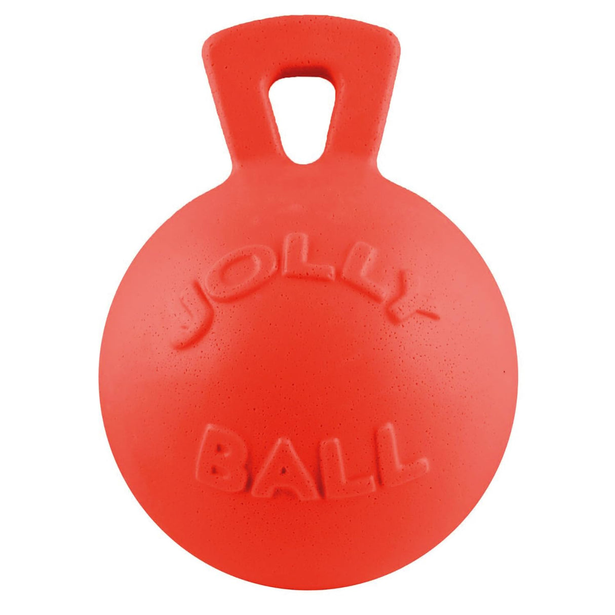 Jolly Pets Tug-n-Toss Heavy Duty Dog Toy Ball with Handle, 8 Inches/Large, Blueberry