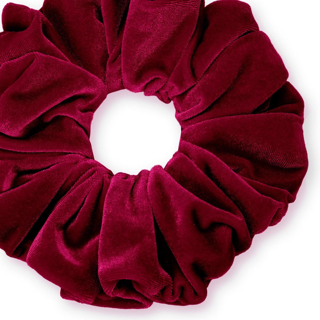Velvet Scrunchies King Size Leopard XXL Plush Ponytail Holders Oversized Big Made in the USA