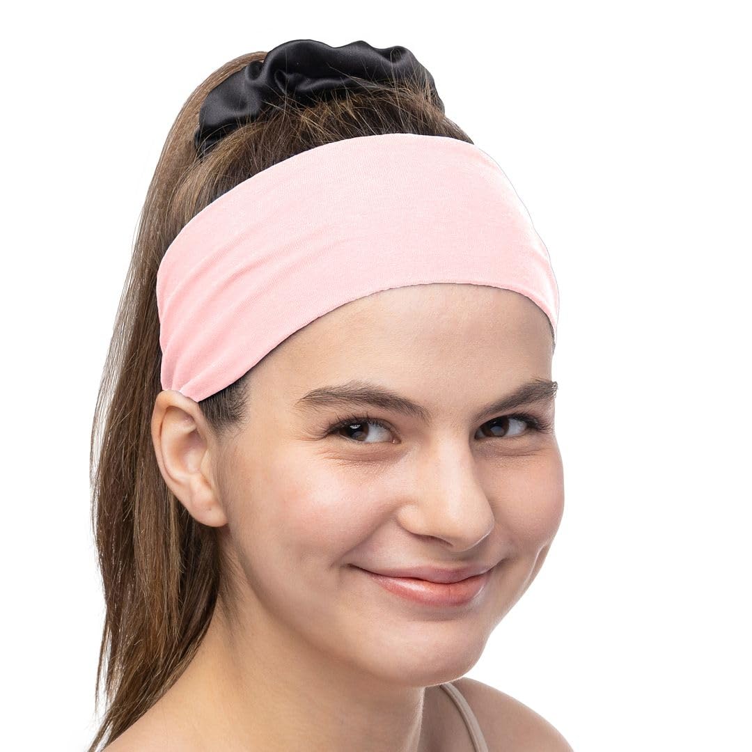 Women's Cotton Headbands Sweatbands 3" Wide Sports Fitness Yoga Fashion Made in USA