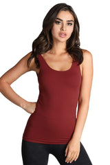 NIKIBIKI Women Seamless Basic Jersey Tank Top, Made in U.S.A, One Size