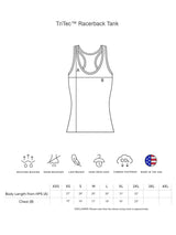 Expert Brand USA-Made Women's TriTec Activewear Performance Racerback Tank Top