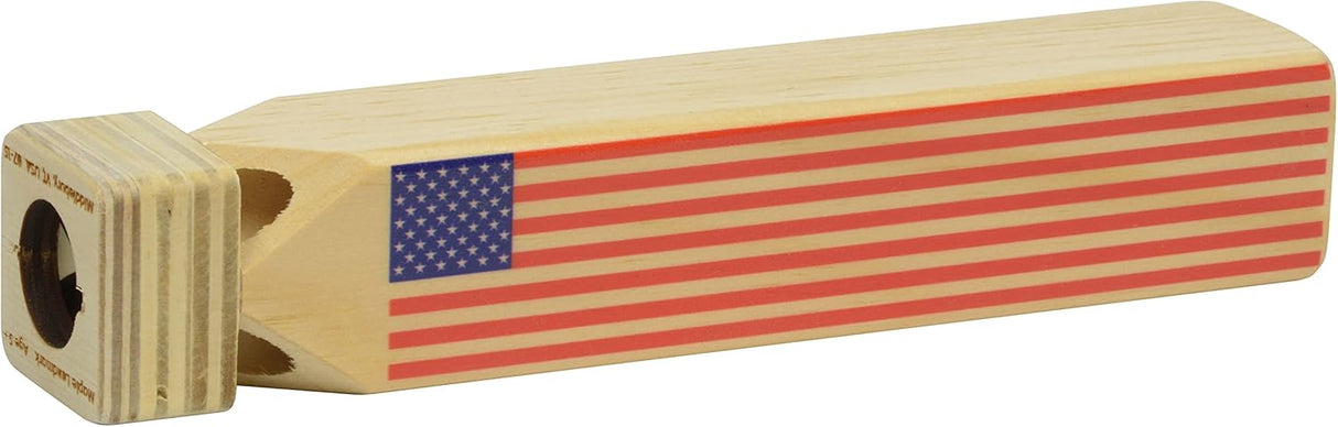 Train Whistle with Flag Print - Made in USA