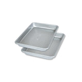 USA Pan Bakeware Mini Sheet Baking Pan Warp Resistant with Nonstick Quick Release Coating, Aluminzed Steel, Set of 2