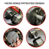 Micro Gainz Dumbbell Fractional 2.5 lb Weight Plate, Ideal for Micro Loading, (Choose Color) 4 Piece Fractional Weight Plates, Designed for Dumbbell Training, Made In USA