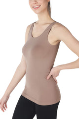 NIKIBIKI Women Seamless Basic Jersey Tank Top, Made in U.S.A, One Size