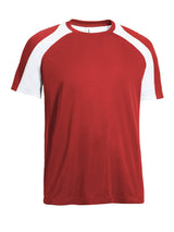 Expert Brand USA-Made Men's Drimax Dry Fit Raglan Colorblock Athletic T-Shirt