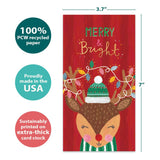 Tree-Free Greetings - Christmas Money Holder Card - Artful Designs - 1 Money Holder Greeting Card + Matching Envelope - Made in USA - 100% Recycled Paper - 3.7 x 7 - Believe in Magic (ZO70090)