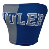 Lojobands Women's Tailgate Outfit College Two Tone Color Block Tube Top Made in USA One Size Fits Most