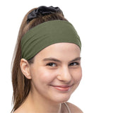 Women's Cotton Headbands Sweatbands 3" Wide Sports Fitness Yoga Fashion Made in USA