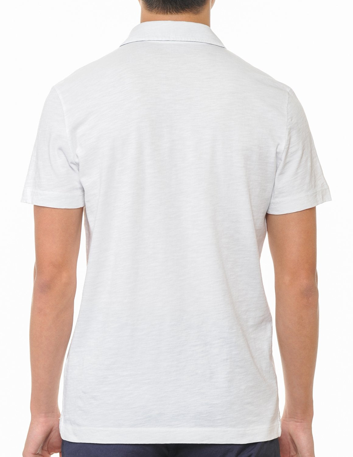 YURO-K Premium Cotton Slub Jersey Short Sleeve Men's Polo T-Shirt with Side Slit Small - XX