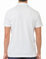 YURO-K Premium Cotton Slub Jersey Short Sleeve Men's Polo T-Shirt with Side Slit Small - XX