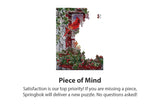 Springbok 500 Piece Jigsaw Puzzle for Adults - Together for Christmas Features a Pair of Cardinals on a Snowy Winter's Holiday Outdoor Scene Precision-Cut Puzzle Pieces Made in The USA