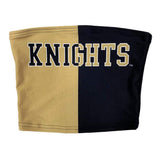 Lojobands Women's Tailgate Outfit College Two Tone Color Block Tube Top Made in USA One Size Fits Most
