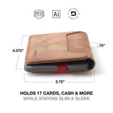 Dango Slim Minimalist Wallet for Men - RFID Blocking - Leather