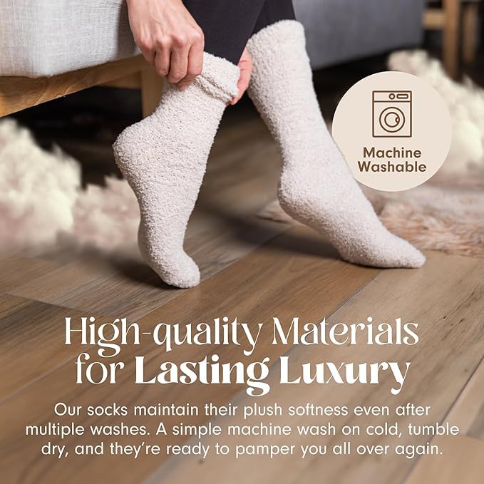 Unboxme Gifts Warm & Cozy Ultra-Luxe Cloud Sock for Women & Men - Super Soft Luxurious Fabric Sleep Socks