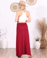 Popana Womens Long Maxi Skirt - Made in USA Long Skirts for Women Trendy - Casual Convertible Sundress Plus Size Maxi Skirt