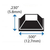 Clear Rubber Feet (53 Pack) Self Stick Bumper Pads - Made in USA - Adhesive Tall Square Bumpers for Electronics, Speakers, Laptop, Appliances, Furniture, Computers