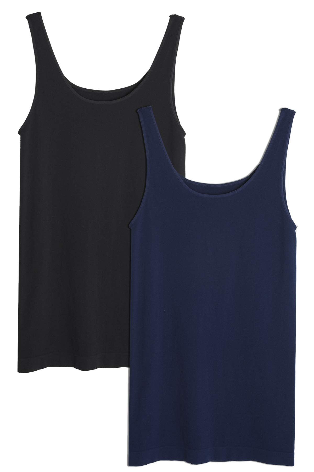 NIKIBIKI Women Seamless Basic Jersey Tank Top, Made in U.S.A, One Size