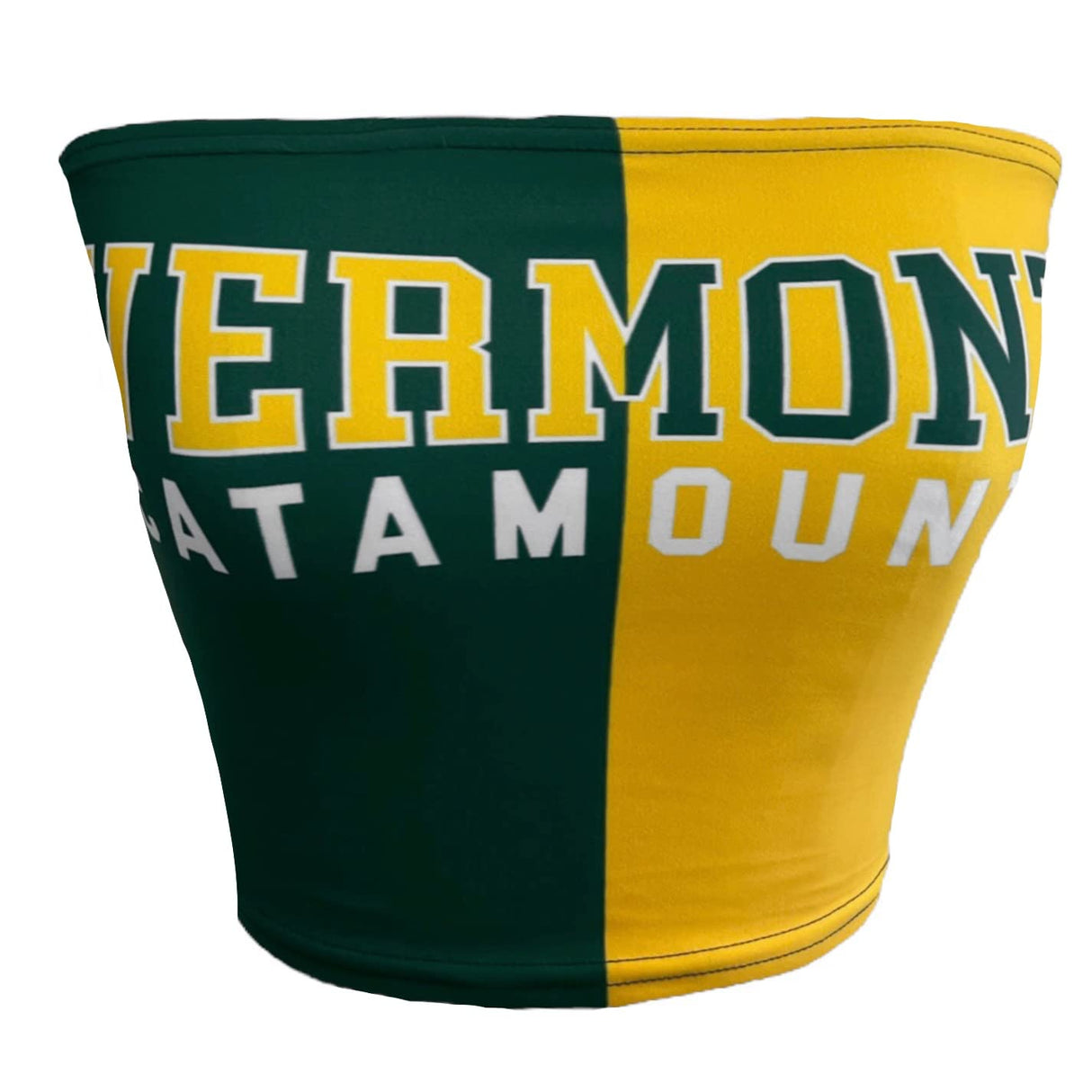 Lojobands Women's Tailgate Outfit College Two Tone Color Block Tube Top Made in USA One Size Fits Most