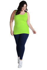NIKIBIKI Women Seamless Premium Classic Tank Top, Made in U.S.A, Plus Size