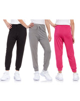 Sweet Hearts Girls' Sweatpants - Super Soft Athletic Performance Joggers: Made in USA (3 Pack)