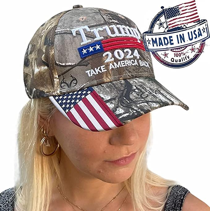 Made in USA Trump Hat 2024 Take America Back Camo Hat Adjustable Cap Hat Presidential Election Campaign