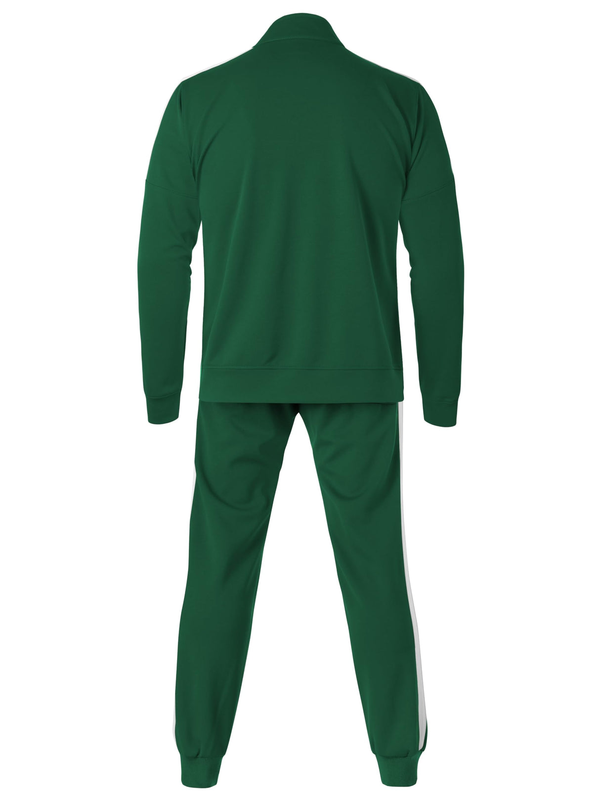 Hat and Beyond Mens Made in USA Premium Track Jacket & Pants Striped Sweatsuit Athletic Casual Essentials Gym