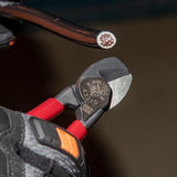 Klein Tools 63215 Cable Cutter, Made in USA, High-Leverage 6.5-Inch Compact, Forged From US Made Steel, Ideal for Cutting Aluminum and Copper Cable