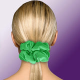 Velvet Scrunchies King Size Leopard XXL Plush Ponytail Holders Oversized Big Made in the USA