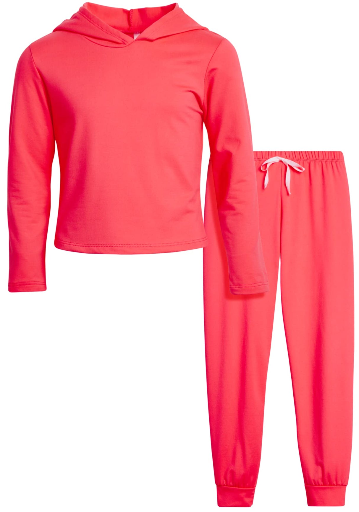 Sweet Hearts Girls' Sweatsuit Set - 2 Piece Super Soft Fleece Lined Pullover Hoodie and Jogger Sweatpants: Made in USA (7-16)