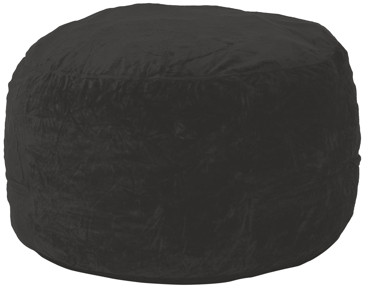 Chill Sack Bean Bag Chair: Giant 5' Memory Foam Furniture Bean Bag - Big Sofa with Soft Micro Fiber Cover - Black