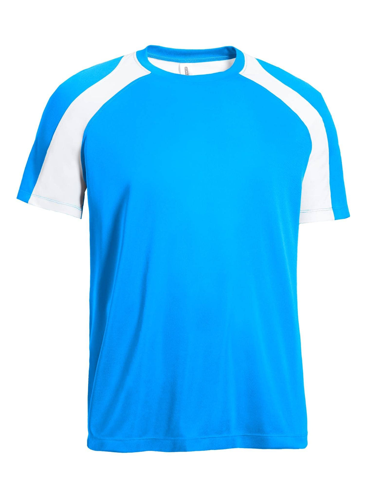 Expert Brand USA-Made Men's Drimax Dry Fit Raglan Colorblock Athletic T-Shirt