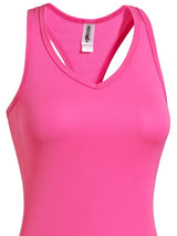 Expert Brand USA-Made Women's Drimax Workout Tech Racerback Performacne Tank Top for Taining Sports Hiking Workout