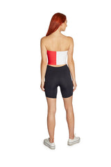 Lojobands Women's Tailgate Outfit College Two Tone Color Block Tube Top Made in USA One Size Fits Most
