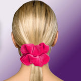 Velvet Scrunchies Jumbo Size Plush Big Ponytail Holders Thick Braided Locked Hair Big Made in the USA Green Pine