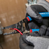 Klein Tools 11057 Wire Cutter / Wire Stripper, Made in USA, Heavy Duty Wire Cutter Stripper for 20-30 AWG Solid Wire and 22-32 AWG Stranded Wire
